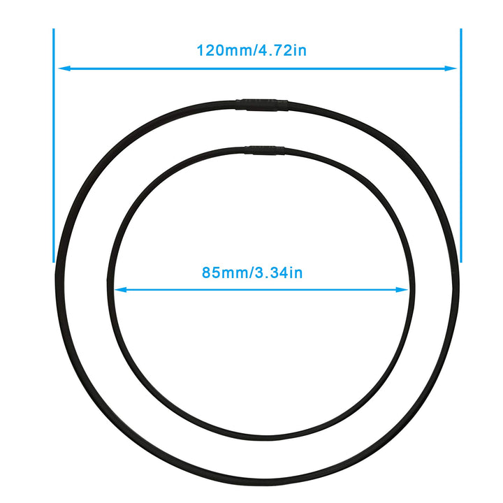 Universal Elastic Bands Replacement for Microphone Shock Mount Mic Holder Clamp Clip Anti-aging Rubber Rings, 6PCS (black)
