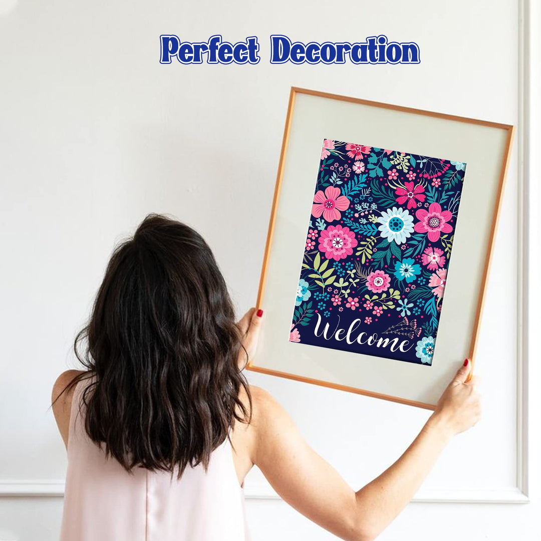 NAIMOER Flowers Diamond Art Kits for Adults Beginner, F