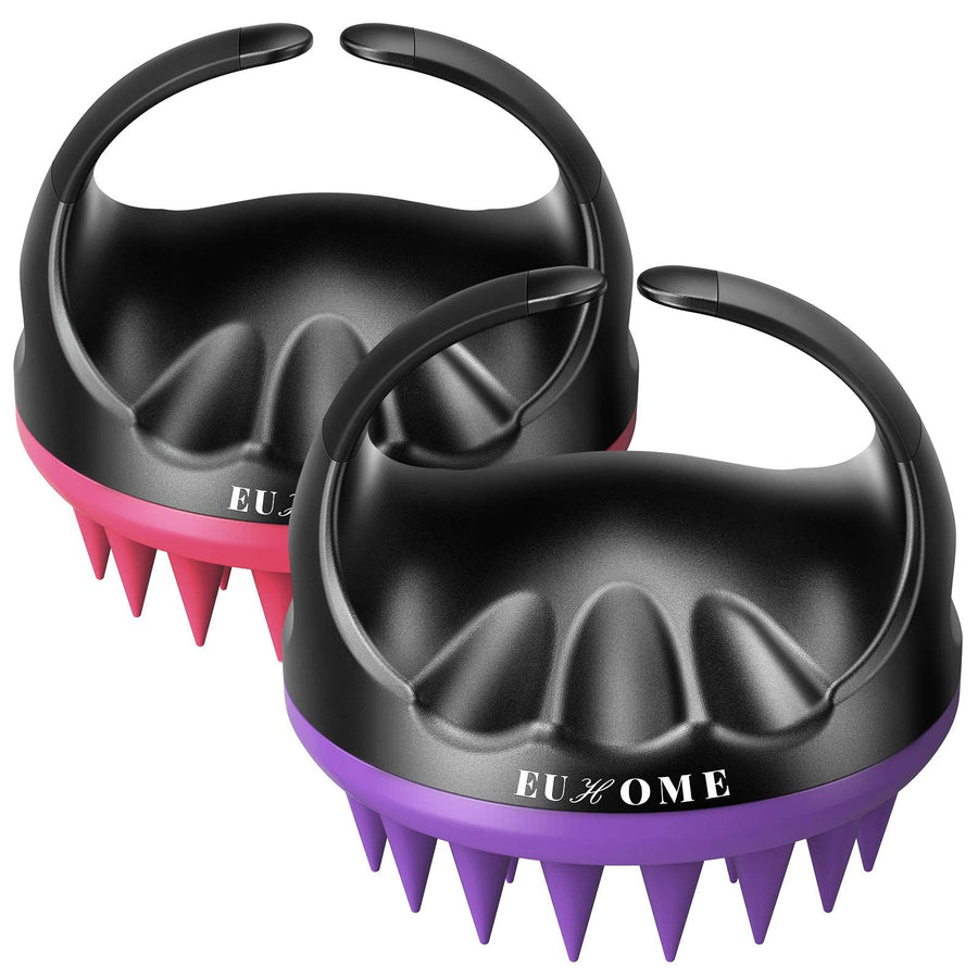 Scalp Massager Shampoo Brush, Scalp Brush Hair Scrubber, Hair Washing Brush Scalp Exfoliator Brush for Dandruff, 2 Pack Head Scrubber for All Hair Types of Women, Men