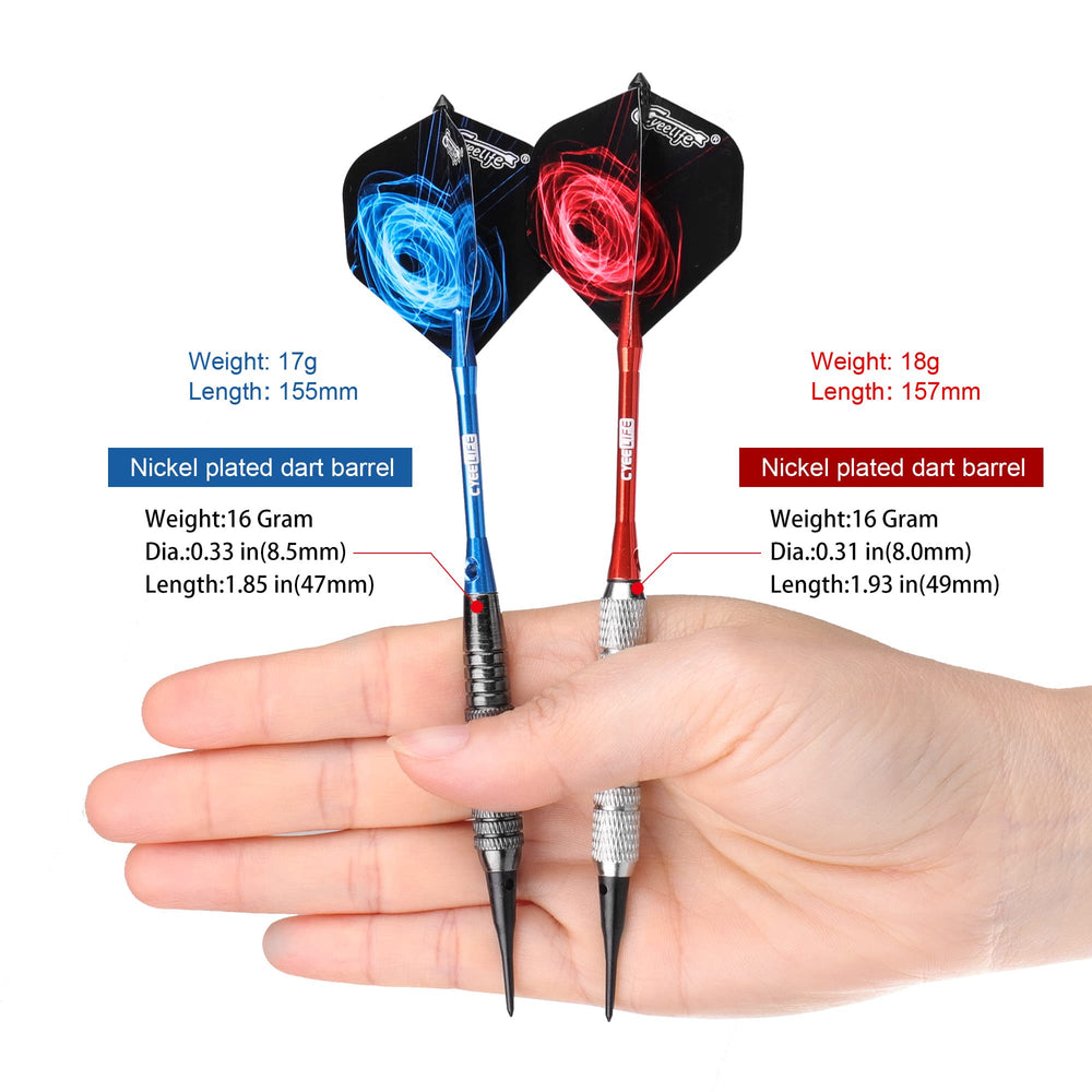 CyeeLife 18 Gram Soft tip Darts with 2Designs,4 Colors 