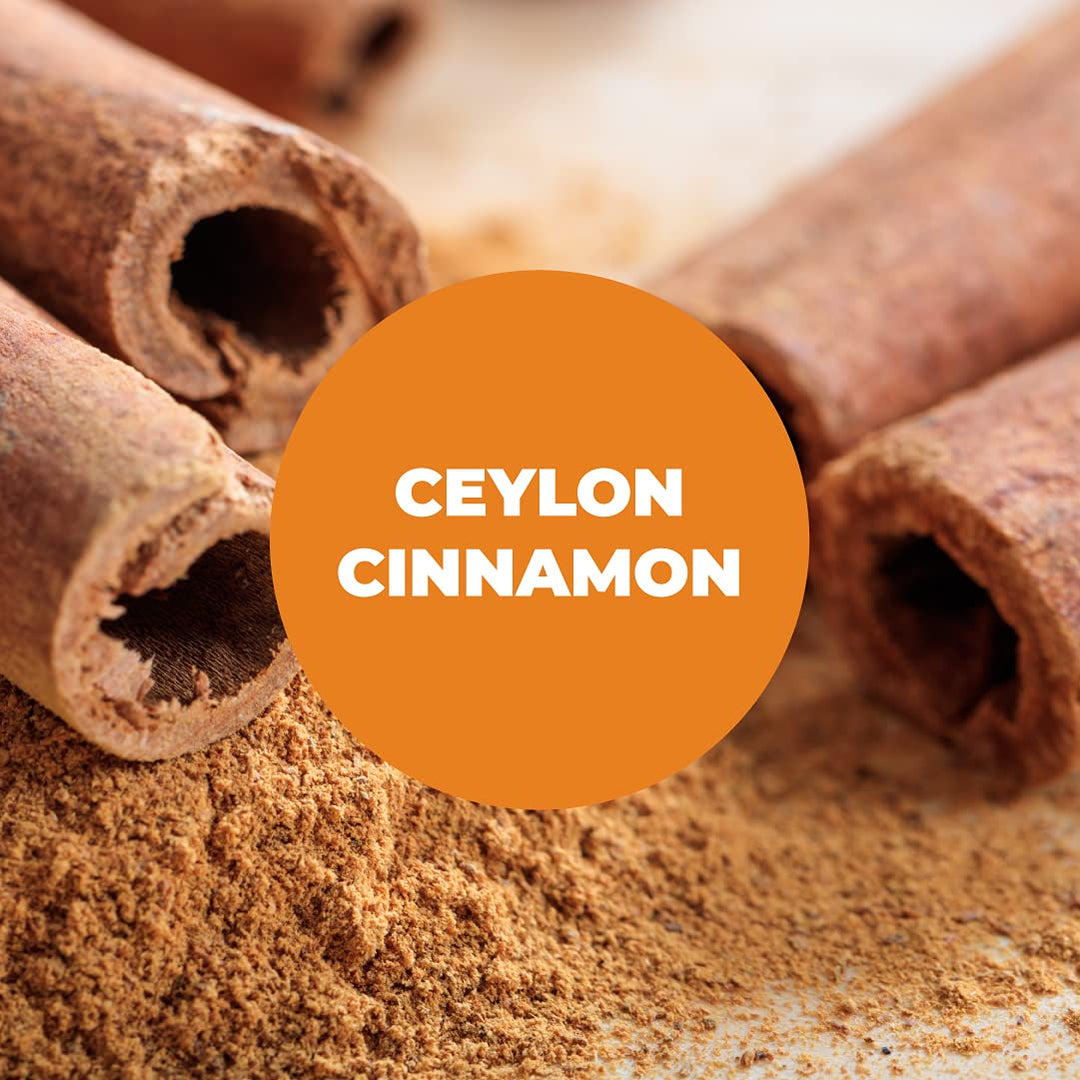 Organic Ceylon Cinnamon Capsules - Ceylon True Cinnamon Supplements (Canela de Ceylan) for Inflammation Balance, Cognitive Function, Metabolic, Antioxidant Support. Non-GMO. Vegan. 60 Caps Made in USA