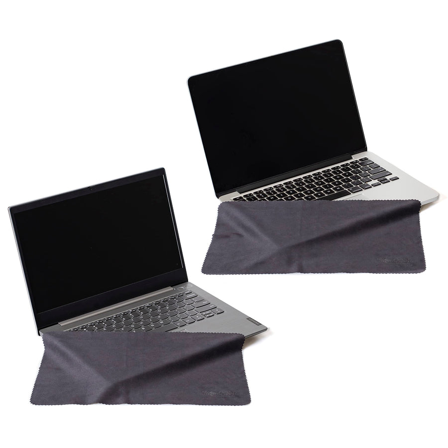 WizPadCover 16” XL Screen Protective Cloth/Keyboard Cover and Cleaning Compatible with 16 in MacBook Pro and Laptop 16” Screen- 2 Pack, Black