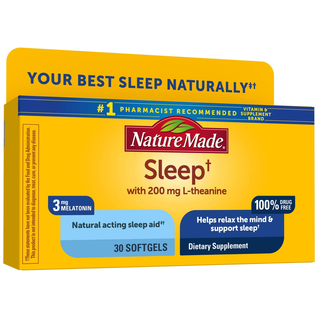 Nature Made Sleep Melatonin 3 mg with L-Theanine 200 mg