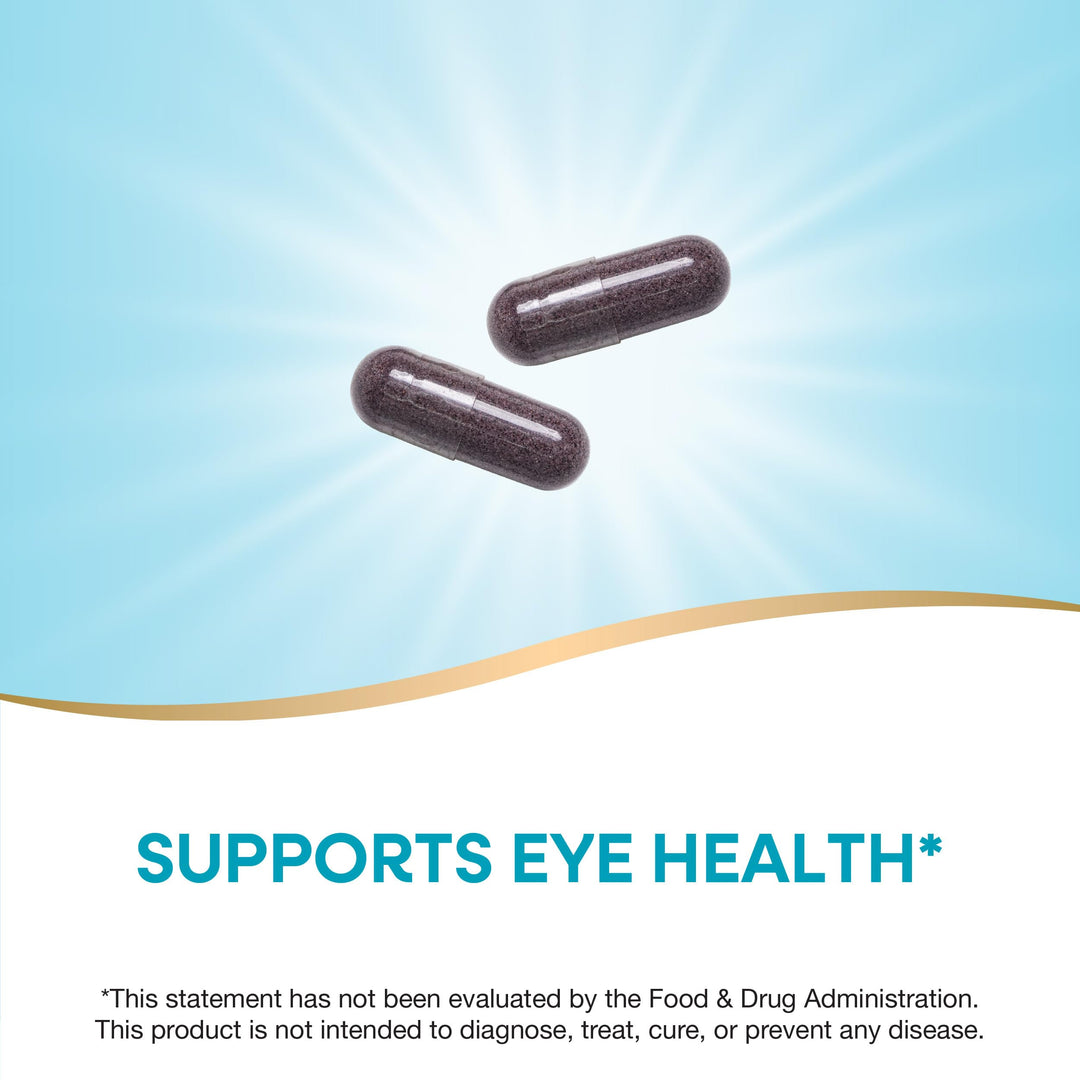 Nature&#39;s Way Bilberry Premium Extract, Supports Eye Health*, Eye Health Supplement for Adults with Black Elderberry*, Gluten Free, Vegan, 90 Capsules (Packaging May Vary)