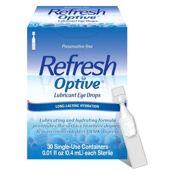 Refresh Optive Lubricant Eye Drops Non-Preserved Tears,
