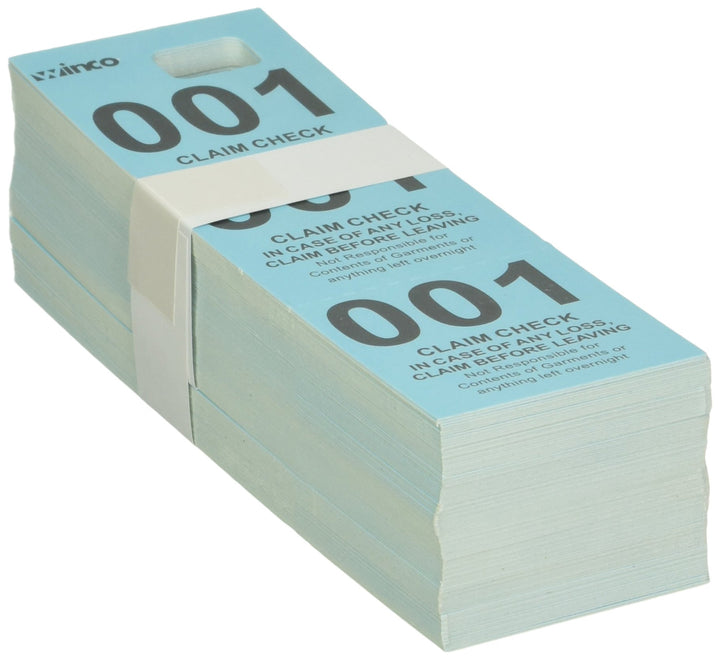 Coat Checks, Blue, 500 Per Box, Medium