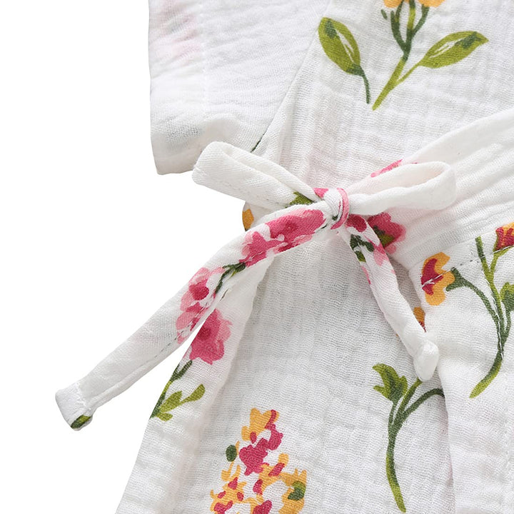 Kimono Robe Newborn Cotton Yarn Robe Baby Romper Infant Japanese Pajamas… (US, Age, 12 Months, 24 Months, Plants)