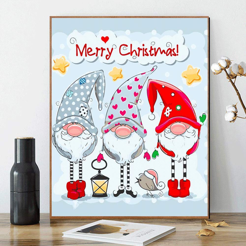 Kimily DIY Paint by Numbers for Adults Kids Christmas G
