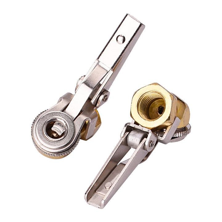 1/4 NPT Ball Foot Air Chuck with Clip, Truck Auto Car Tire Hose Tool,Clip-on Ball Foot Air Chuck, 1/4 Female Thread