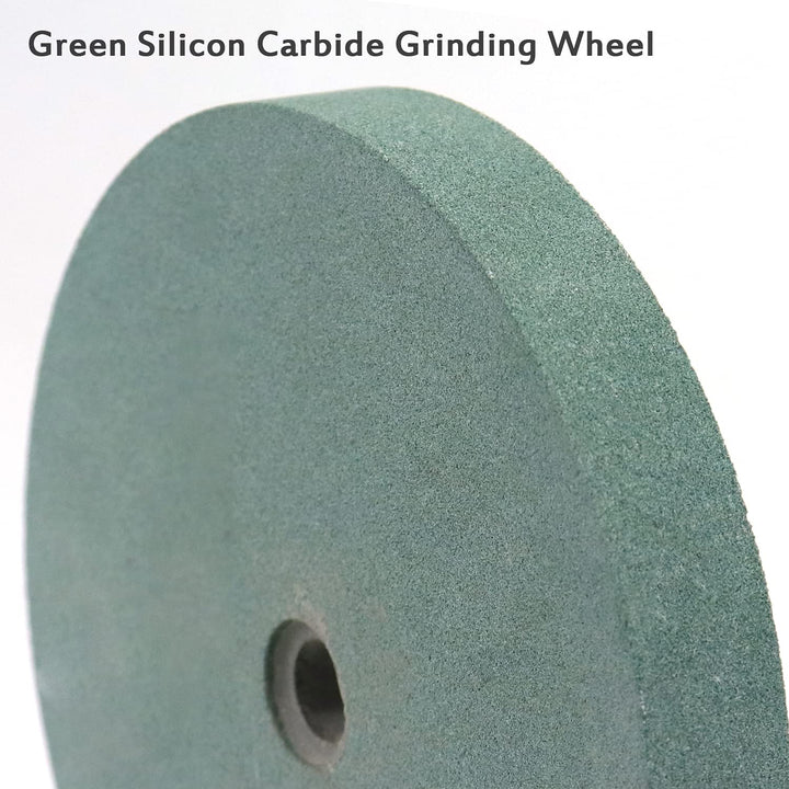 6 Inch Bench Grinder Grinding Wheel &amp; Wire Wheel Brush with 1/2&#39;&#39; Arbor, 120 Grit Silicon Carbide Bench Grinding Wheel for Bench Grinder,for Drill Bits, Blades and Knifes Cleaning Polishing Sharpening
