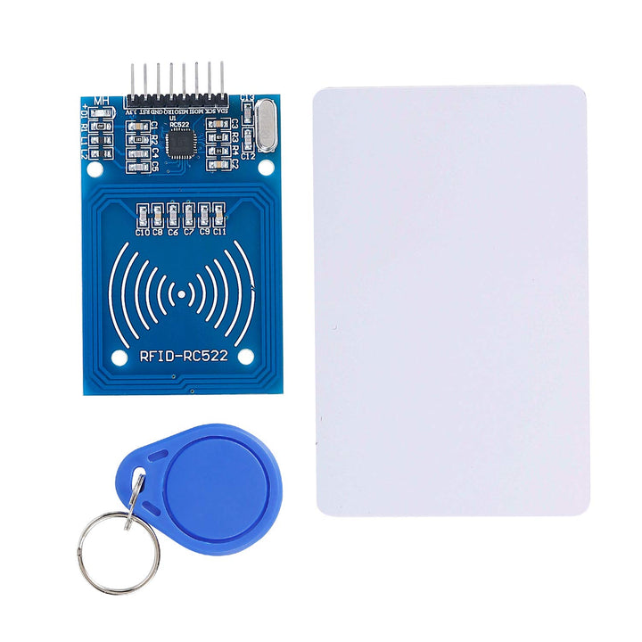 Reader Module Kit Mifare RC522 Reader Module with S50 White Card and Key Ring Compatible with Arduino Raspberry Pi
