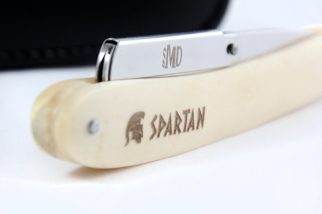 Barber Spartan Razor - Bone Handle
