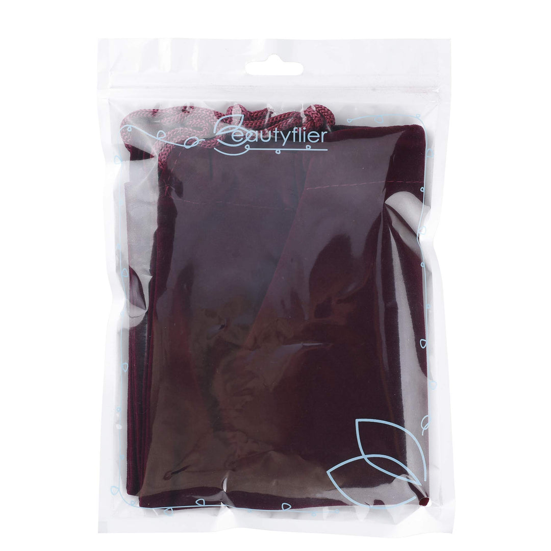 Travel Hair Dryer Bags Cotton Drawstring Bag Container Hairdryer Bag Organization and Storage at Home or Travel … (11.5”x 10” Wine Red)