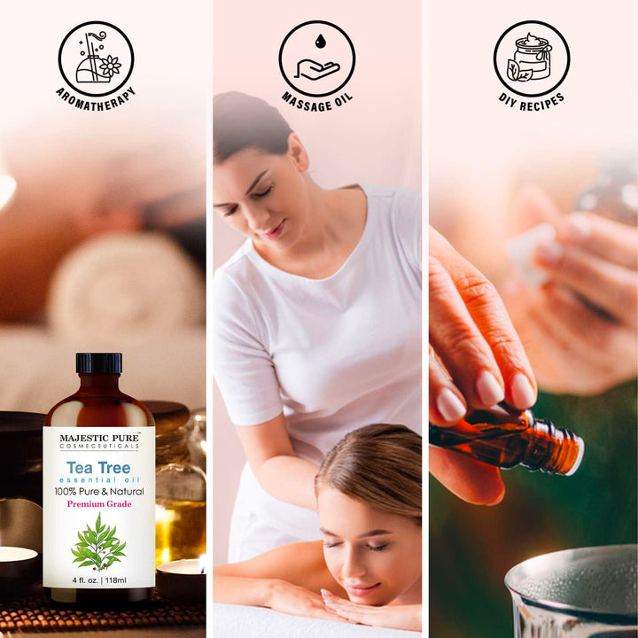 MAJESTIC PURE Tea Tree Essential Oil | 100% Pure and Na