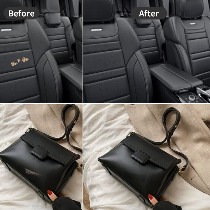 Leather Repair Patch Leather Repair kit for couches 3.9 x 55.5 inches Quickly fix Your Items Without Needle and Thread. Suitable for Sofa, Car Cushion, Handbag, Furniture, Jacket (Black)