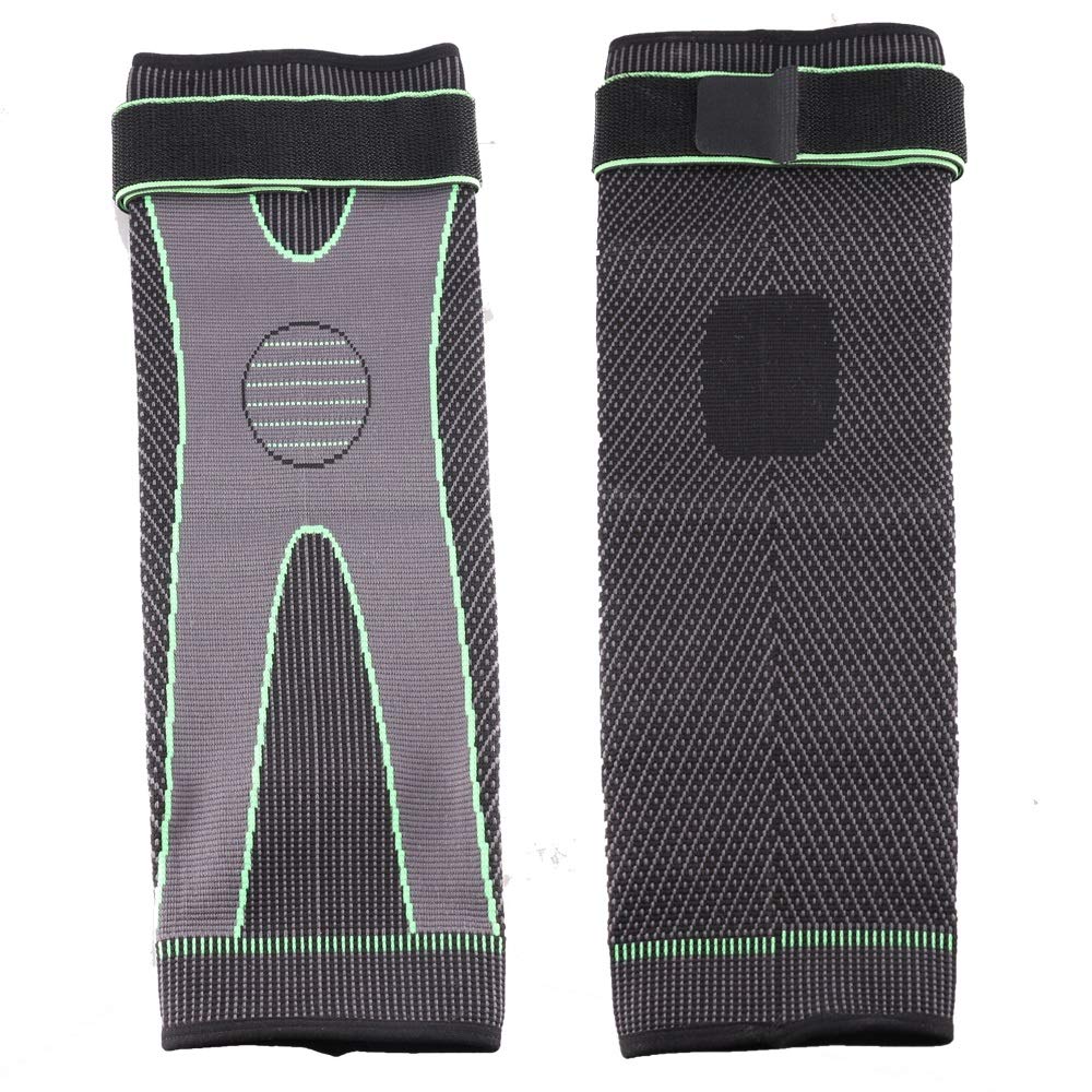 Mumian Full Leg Sleeves Long Compression Leg Sleeve Knee Sleeves Protect Leg, for Man Women Basketball, Arthritis Cycling Sport Football, Reduce Varicose Veins and Swelling of Legs(Pair) (Green(with Strap)-1 Pair, XX-Large)