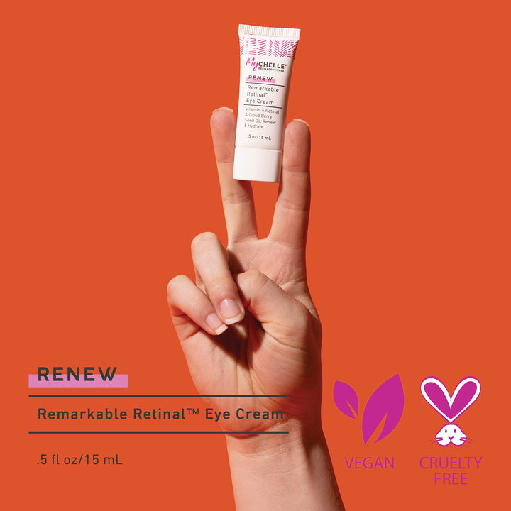 MyChelle Remarkable Retinal Eye Cream with Concentrated Vitamin A and Orange Plant Stem Cells, 0.5 fl oz