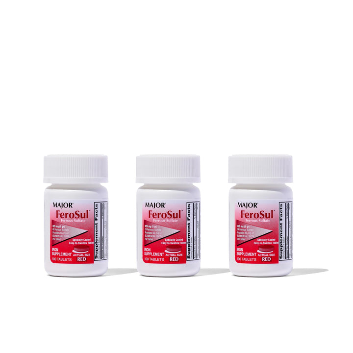 MAJOR Ferosul - Ferrous Sulfate 325mg Tablets with 65mg