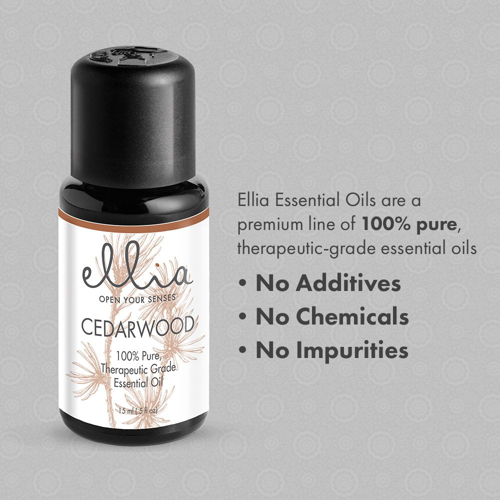 Cedarwood Aromatherapy Essential Oil | 15 mL, 100% Pure