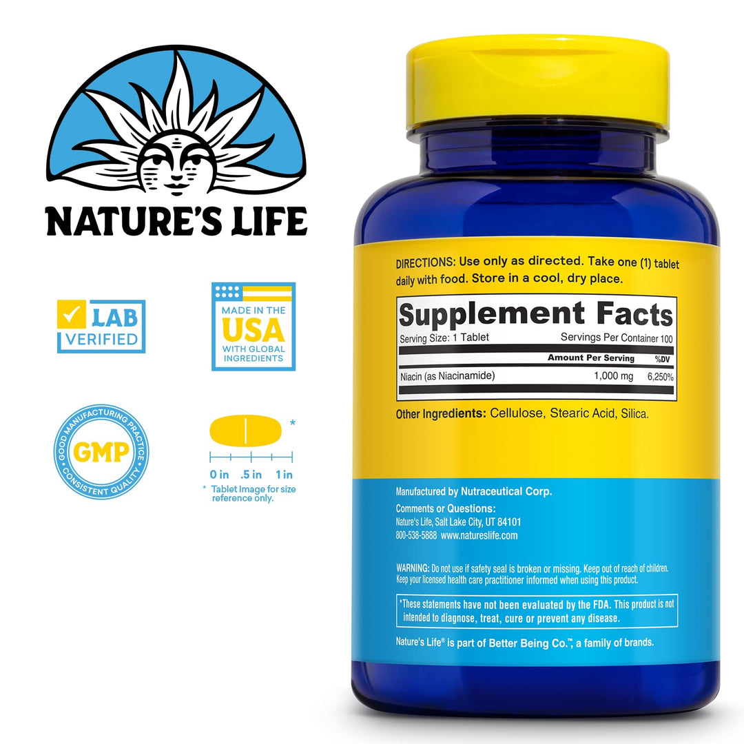 Nature&#39;s Life Energizing Niacinamide, Vitamin B