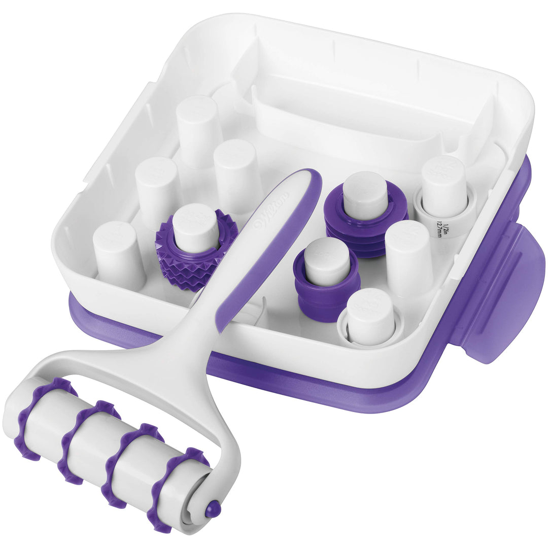 Fondant Ribbon Cutter Set - Create Fondant Ribbons for Cakes, Cupcakes and Cookies to Add Dimension to Your Baked Treats, 24-Piece Set