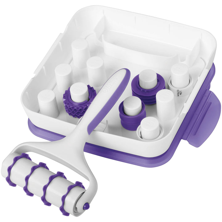 Fondant Ribbon Cutter Set - Create Fondant Ribbons for Cakes, Cupcakes and Cookies to Add Dimension to Your Baked Treats, 24-Piece Set