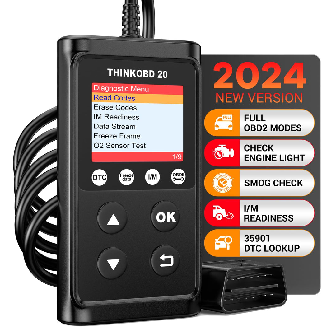THINKCAR Thinkobd20 Automotive Code Reader, OBD2 Scanner, Check Engine Light, Emissions Scanner, Live Data Stream, Smog Check, Universal for All OBD II Protocol Cars After 1996 [Elite Version]