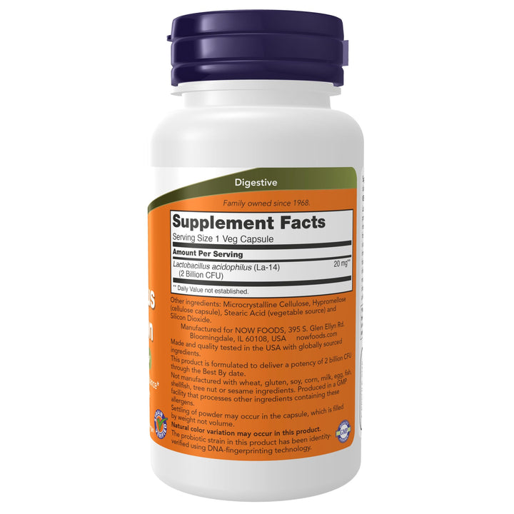 NOW Foods Supplements, Acidophilus, Two Billion, Strain