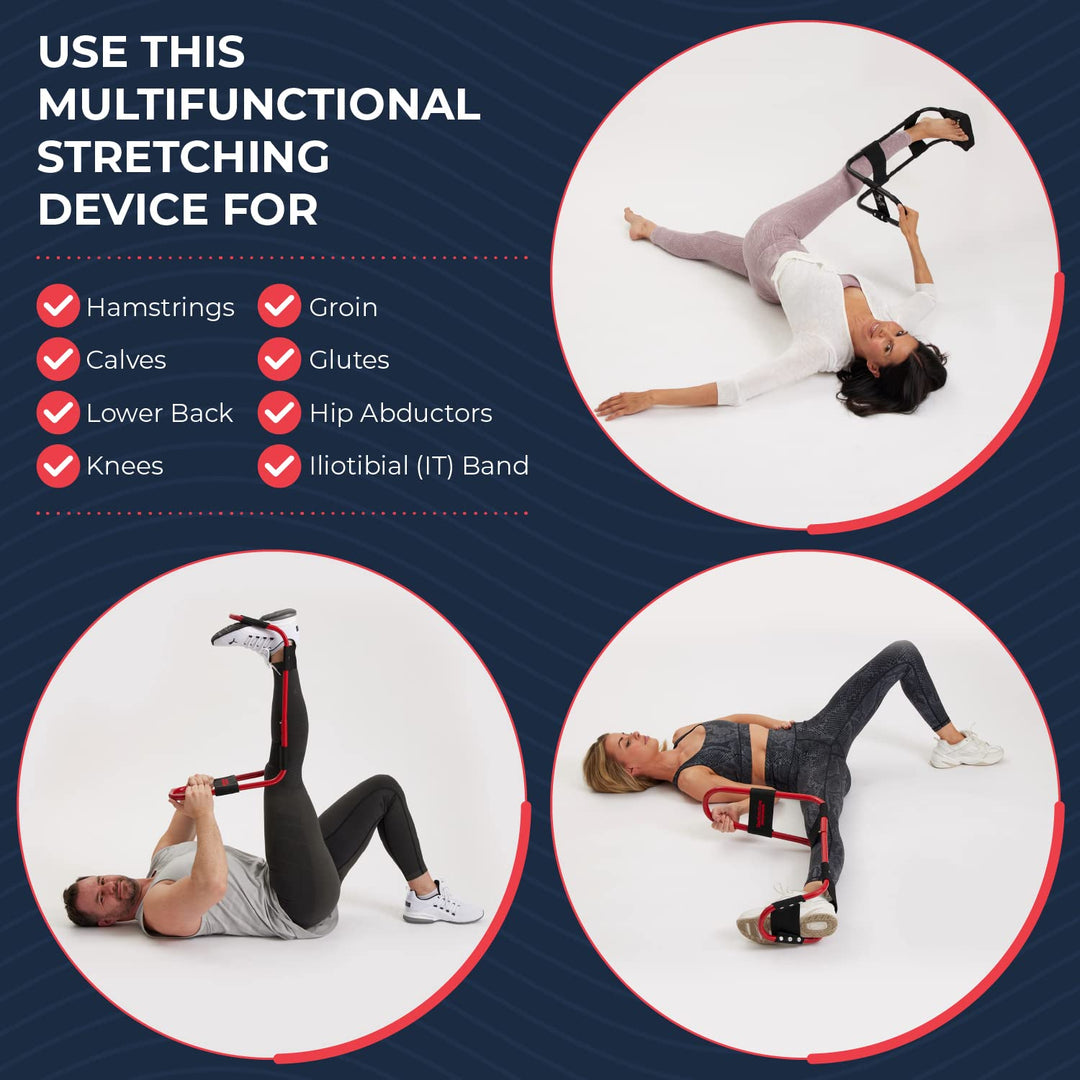 - The Original Hamstring, Lower Back &amp; Calf Stretching Device - Ultimate Pain Relief &amp; Deep Knee Extension Tool - Ideal Stretch Hamstring Stretcher Machine for Enhanced Flexibility