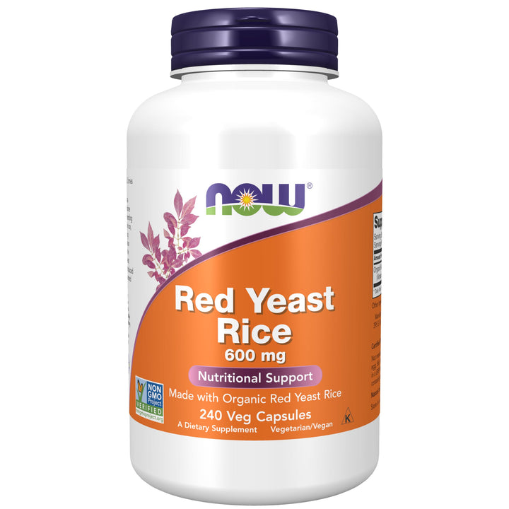 Supplements, Red Yeast Rice 600 mg, Made with Organic Red Yeast Rice, 240 Veg Capsules
