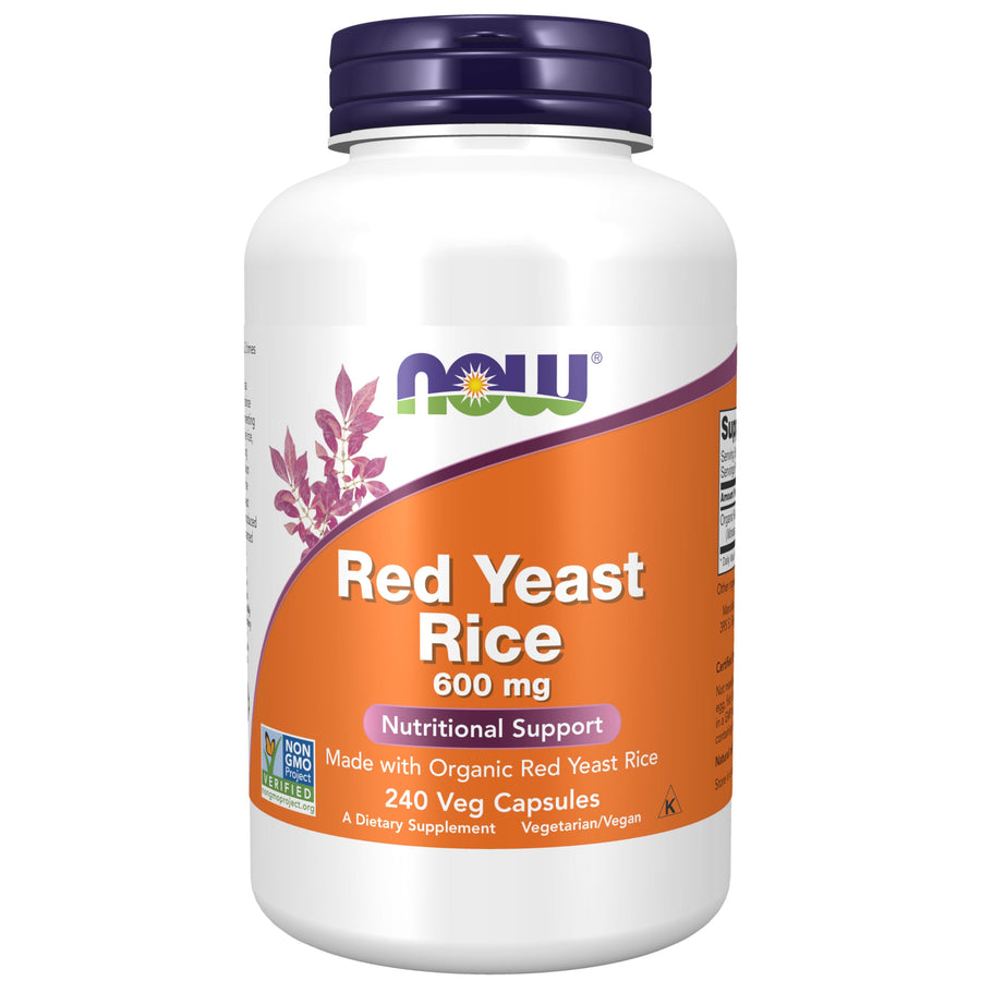 Supplements, Red Yeast Rice 600 mg, Made with Organic Red Yeast Rice, 240 Veg Capsules