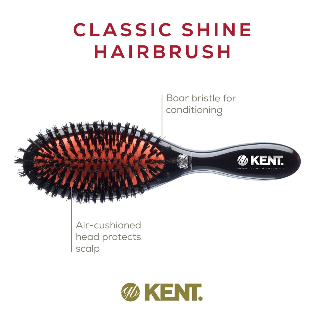 Kent CSFM Ruby Pure Brislte Medium Dressing &amp; Styling Premium Brush