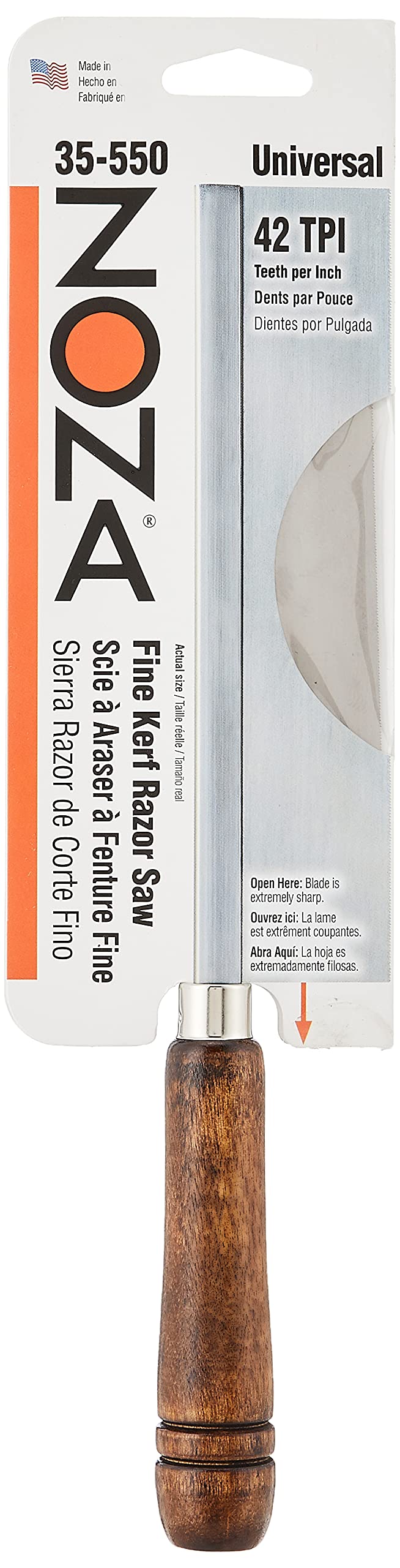 - ZON35-550 35-550 Fine Razor Saw, 42 TPI.010-Inch Kerf, Blade Length 6-1/2-Inch, Cut Depth 1-3/16-Inch