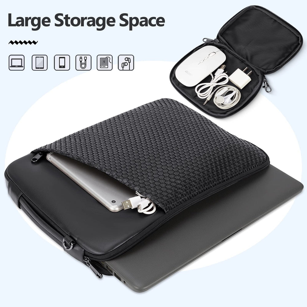 Laptop Sleeve 14 Inch Laptop Case Waterproof Handle Business Laptop Bag Compatible with MacBook Pro 15 2016-2019,13.3-14 inch HP/Asus Notebook,Gifts for Men Women
