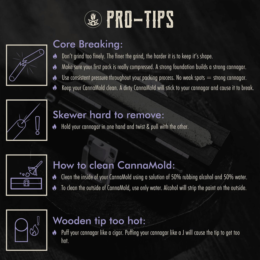 Cigar Mold – 12-14g Large Size Cigar Roller with Skewers, Wooden Tip, Funnel – 6 Hours Burn Time Rolling Kit – Compact and Lightweight – Travel Friendly