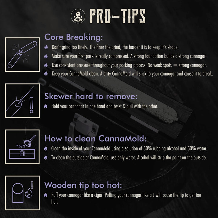 Cigar Mold – 12-14g Large Size Cigar Roller with Skewers, Wooden Tip, Funnel – 6 Hours Burn Time Rolling Kit – Compact and Lightweight – Travel Friendly