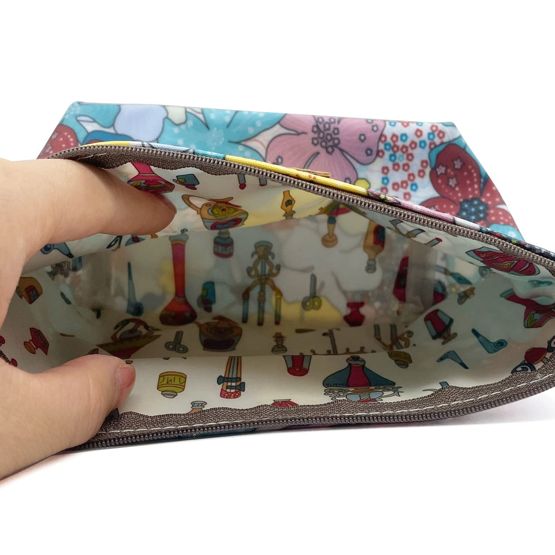 Hunger Happy Animal Make-Up Cosmetic Tote Bag Carry Cas