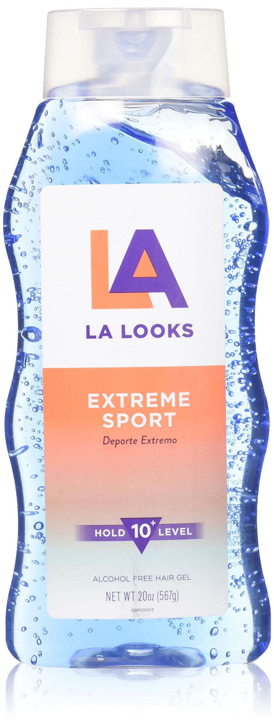 La Looks Gel 10 Extreme Sport Tri-Active Hold 20oz (Blue) (2 Pack)