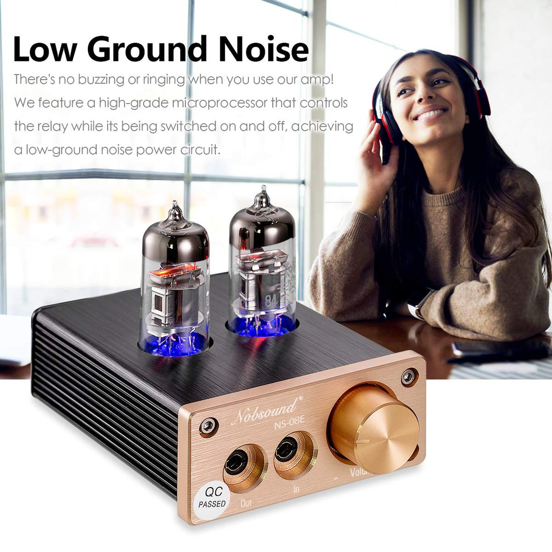 Nobsound NS-08E Vacuum Tube Headphone Amplifier Hi-Fi V