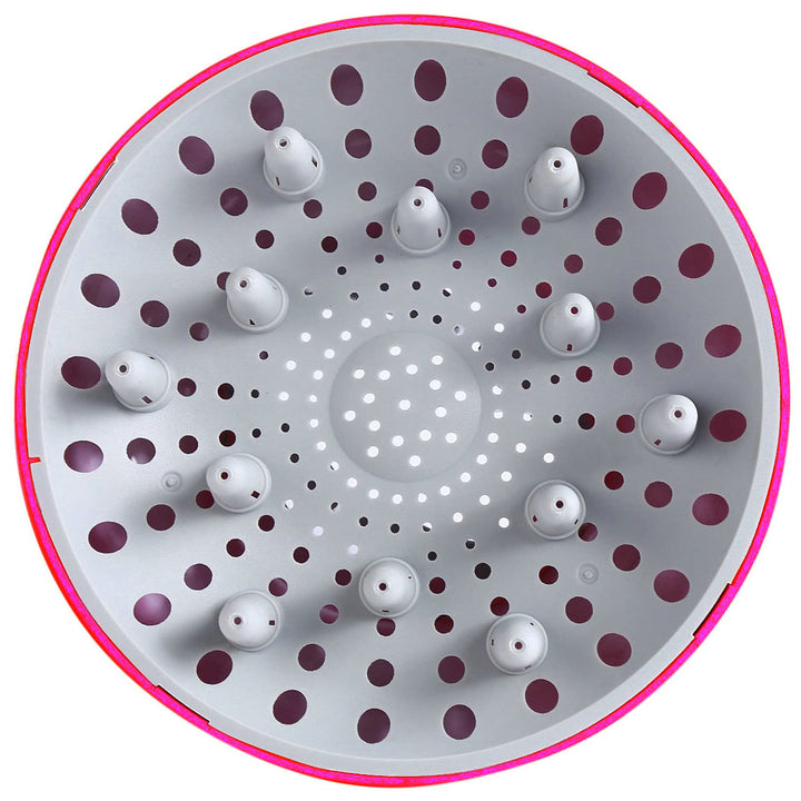 Universal Hair Diffuser Adaptable for Blow Dryers with D-1.7-Inch to 2.6-Inch for Curly or Wavy Hair, Roseo