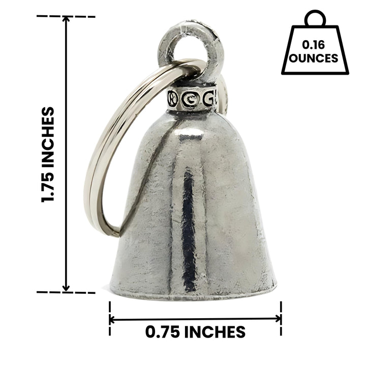Guardian Bell Viking Good Luck Bell w/Keyring & Black Velvet Gift Bag | Motorcycle Bell | Lead-Free Pewter | Good Luck Gift to Friends & Family | Bike Bell | Made in USA