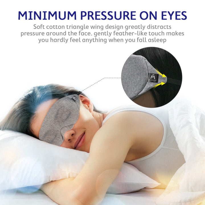 Mavogel Cotton Sleep Eye Mask - Light Blocking Sleep Ma