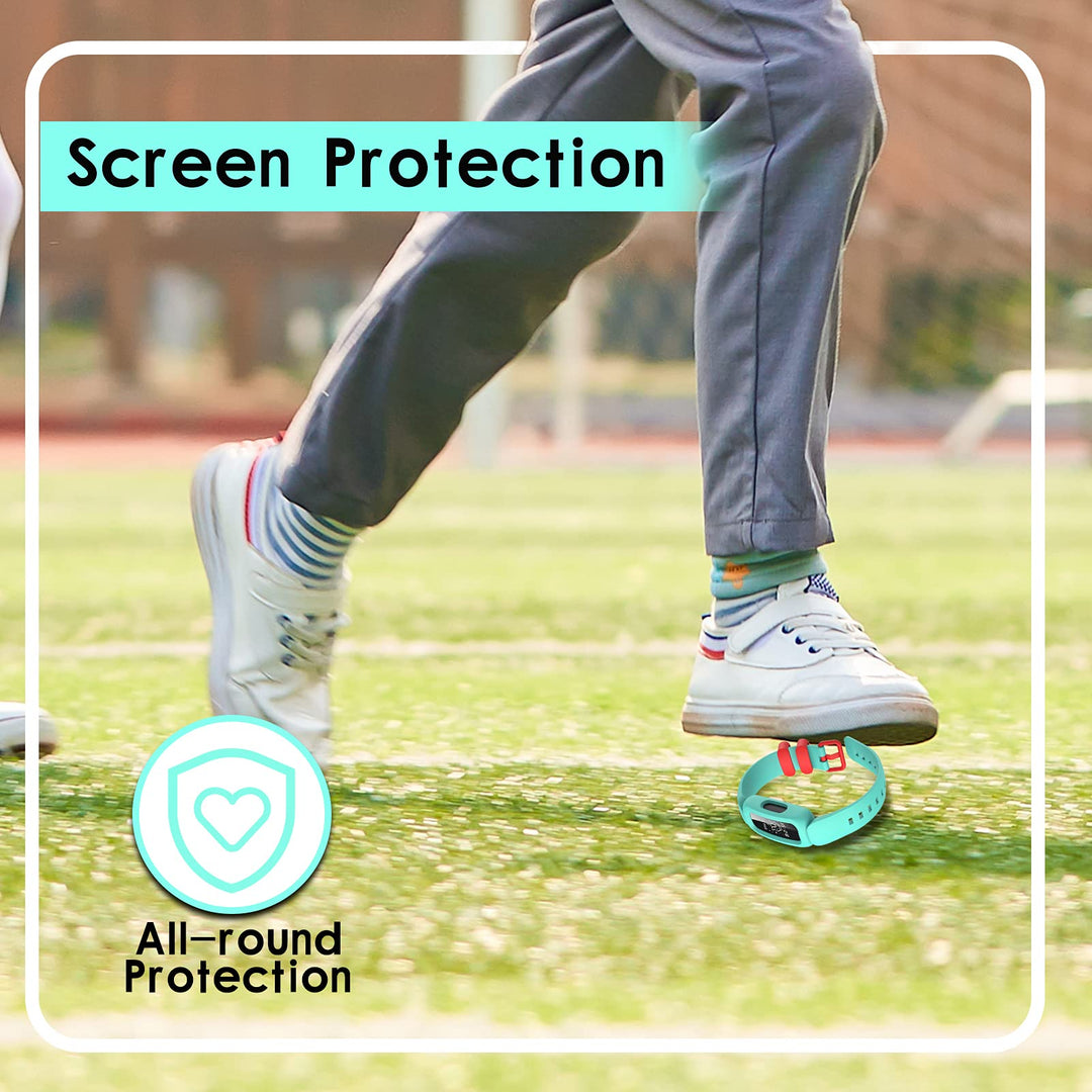 Silicone Bands for Fitbit Ace 3,Waterproof Soft Replacement Bands for Ace 3 Bands for Kids Boys Girls Bracelet Accessories Sports Band for Fitbit Ace 3 Activity Tracker (Mint Green Lilac)