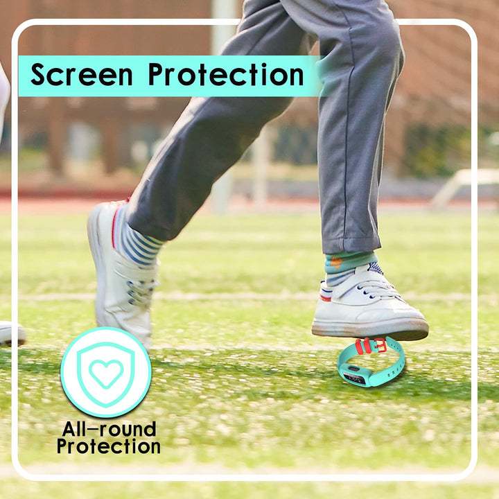 Silicone Bands for Fitbit Ace 3,Waterproof Soft Replacement Bands for Ace 3 Bands for Kids Boys Girls Bracelet Accessories Sports Band for Fitbit Ace 3 Activity Tracker (Mint Green Lilac)