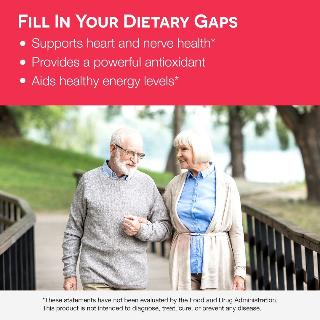 Dissolvable CoQ10 Supplement 100 mg, Sugar-Free, 2-Month Supply