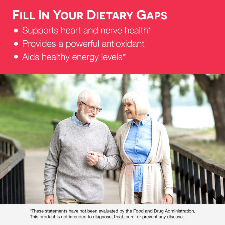 Dissolvable CoQ10 Supplement 100 mg, Sugar-Free, 2-Month Supply