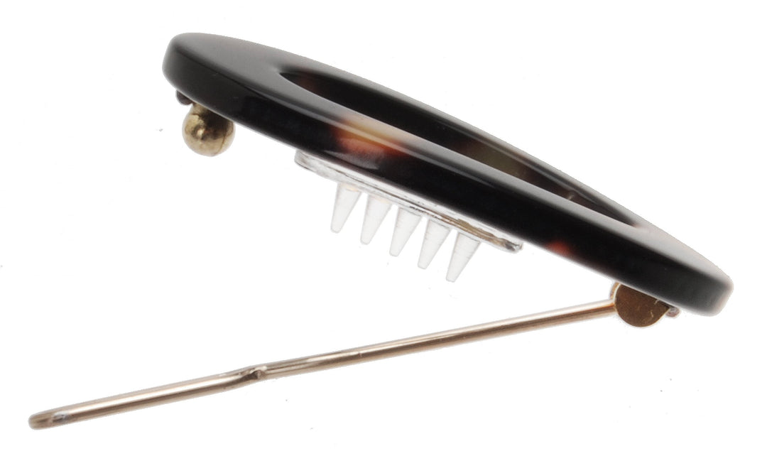 Tokyo : New Oval Cutout Tige Boule Barrette - Tokyo