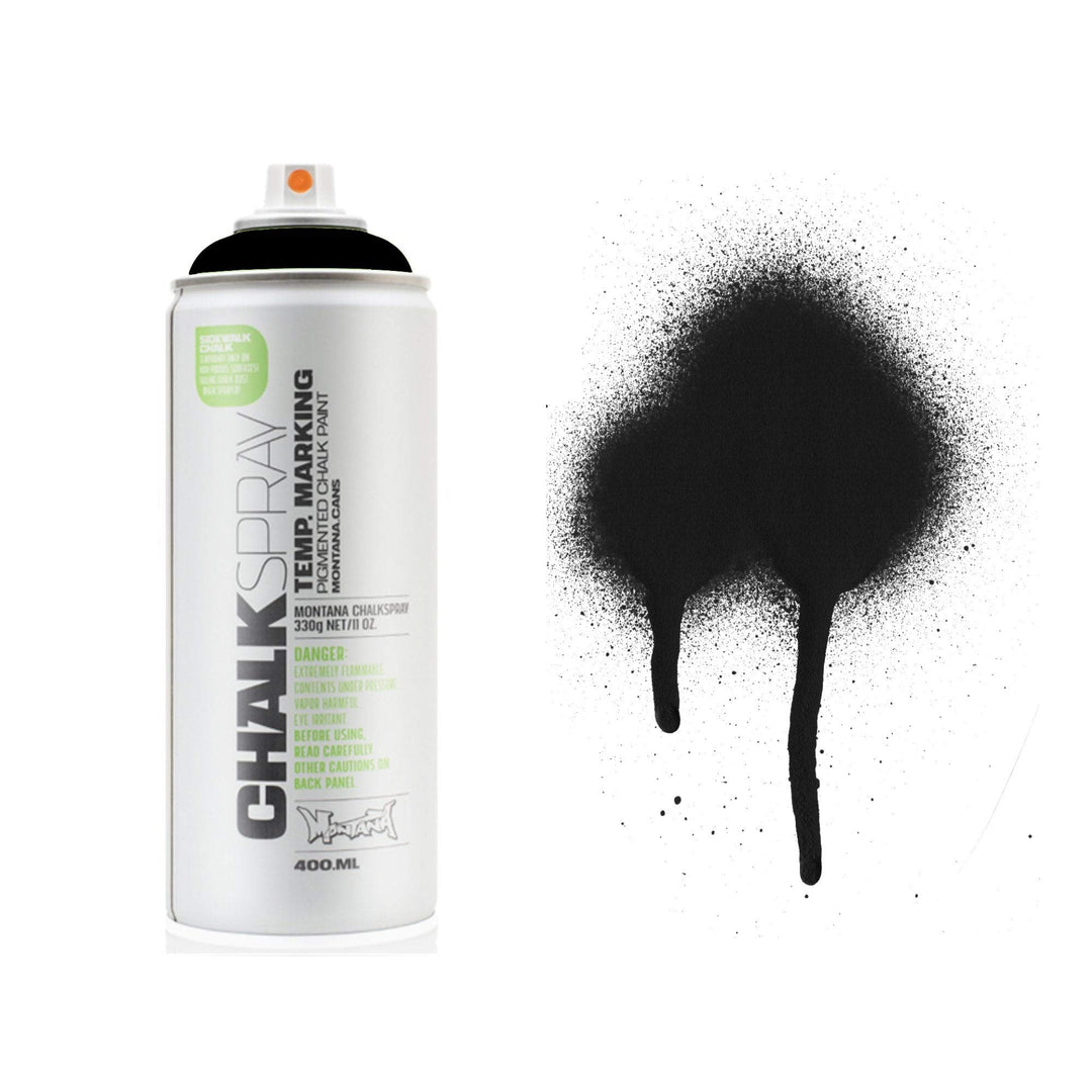 Chalk Spray Paint, 400ml, Black, 13.5 Fl Oz (Pack of 1)