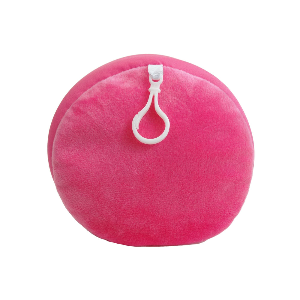 Microbead Bolster Tube Travel Pillow, Compact, Perfect for Plane or Car, Pink