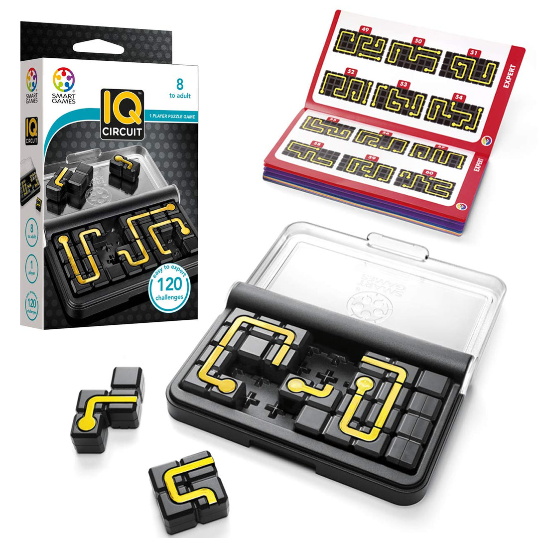 SmartGames IQ Circuit Portable Travel Game with 120 Cha
